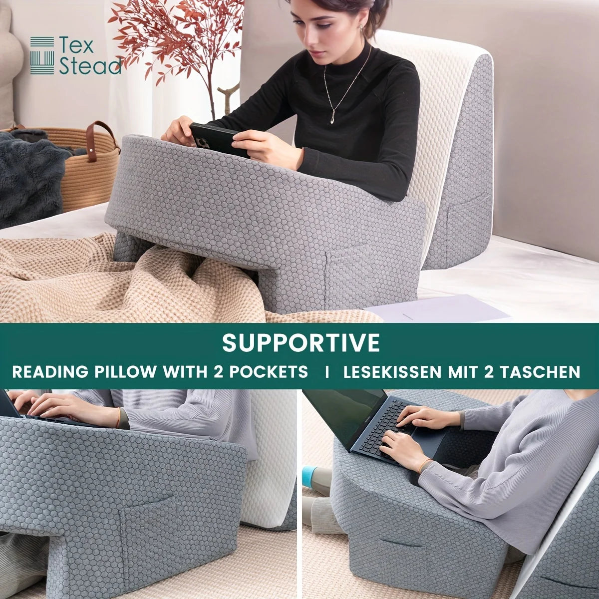Thecozynest™ Soft lap desk with arm rest