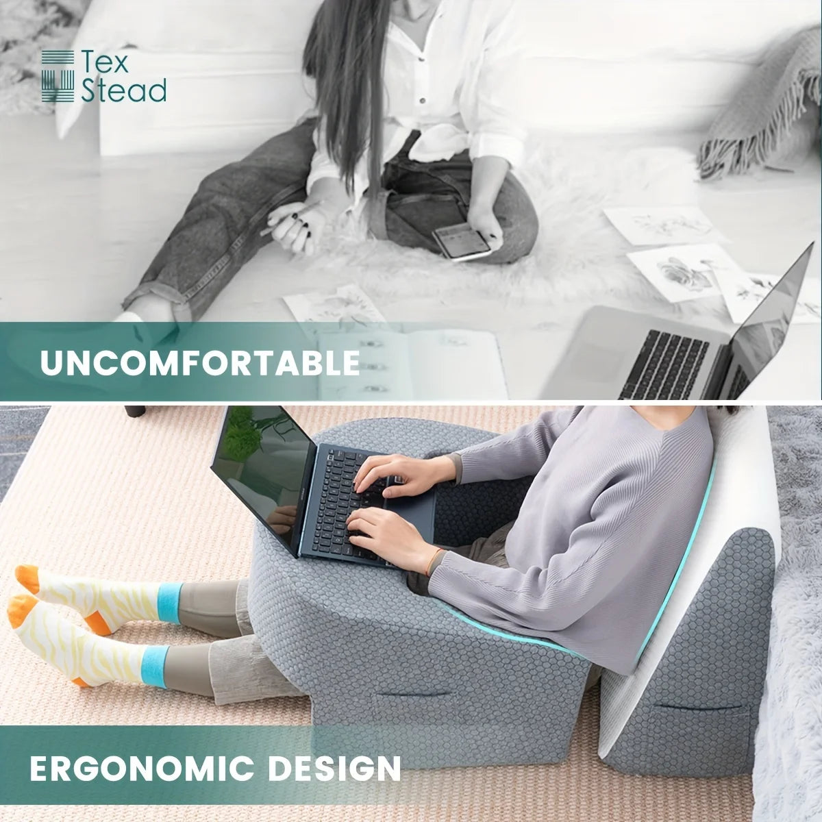 Thecozynest™ Soft lap desk with arm rest