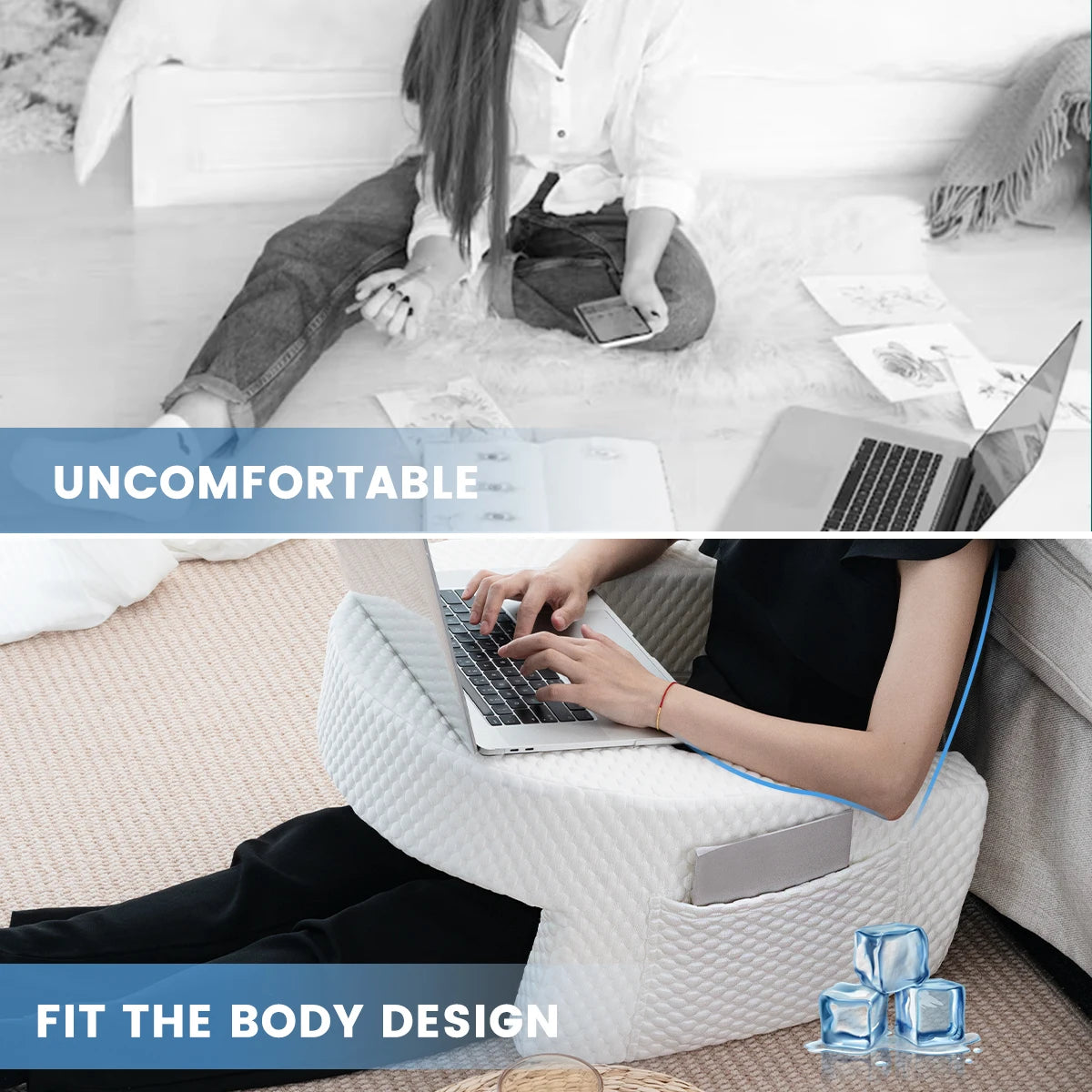Thecozynest™ Soft lap desk with arm rest